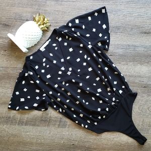 Lush Kona Surplice Bodysuit Blouse